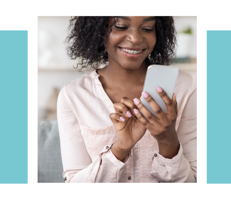 CMS-DONOR-feminine-site-woman-texting-banner